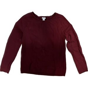 J Crew Red Plush Sweater